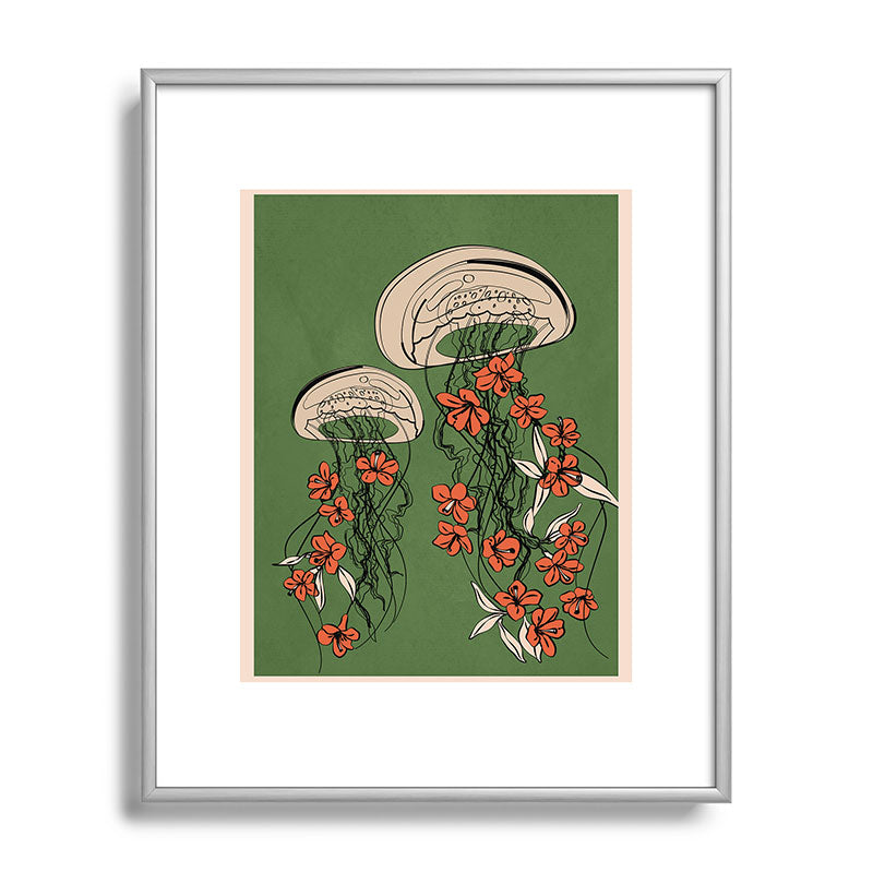 Floral Jellyfishes 2 Framed Art Print Gallery Image 96