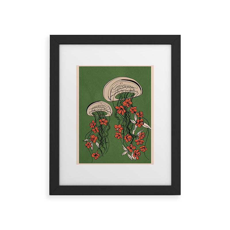 Floral Jellyfishes 2 Framed Art Print Gallery Image 34
