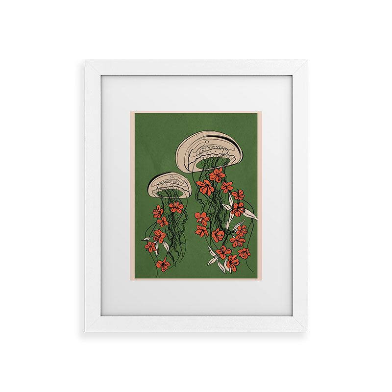 Floral Jellyfishes 2 Framed Art Print Gallery Image 55