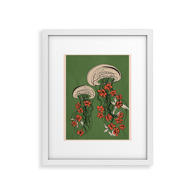 Floral Jellyfishes 2 Framed Art Print Gallery Image 25