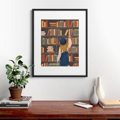Library Love Framed Art Print Gallery Image 7
