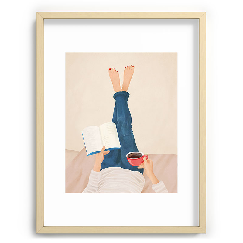 Morning Read Framed Art Print Gallery Image 72