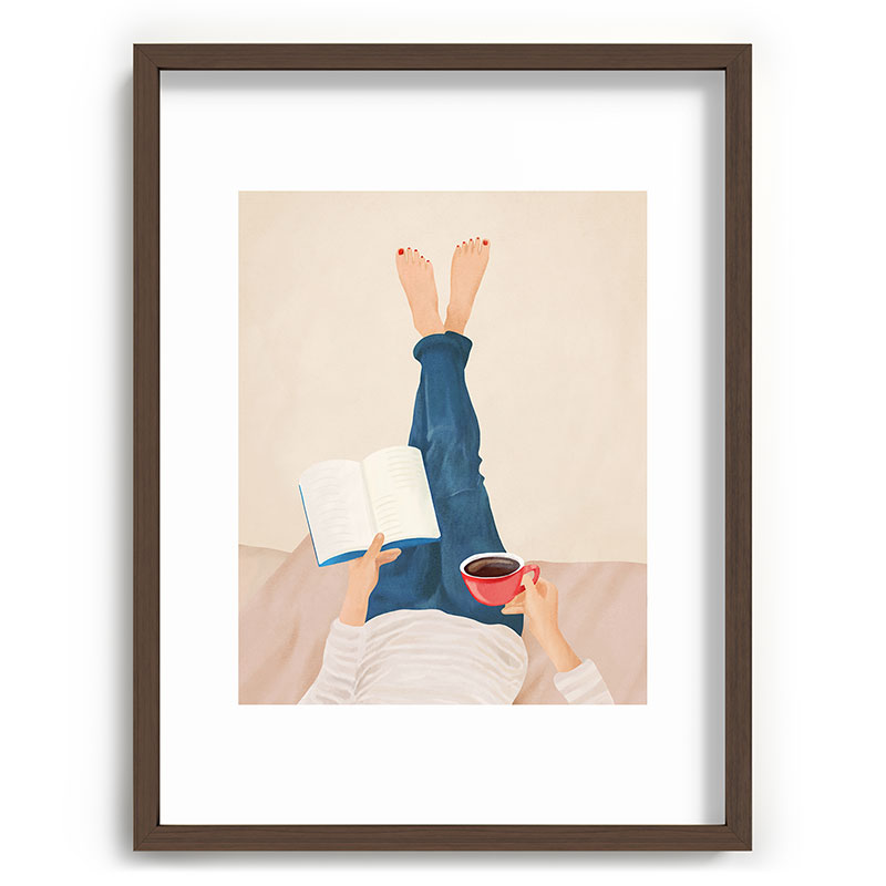 Morning Read Framed Art Print Gallery Image 66