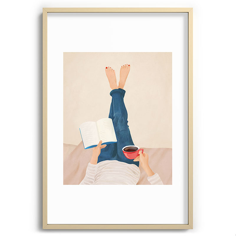 Morning Read Framed Art Print Gallery Image 74