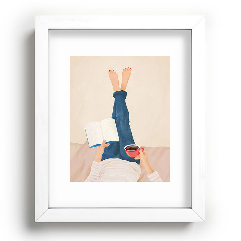 Morning Read Framed Art Print Gallery Image 75