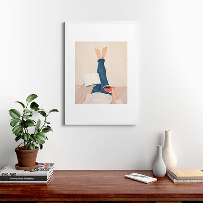 Morning Read Framed Art Print Gallery Image 27