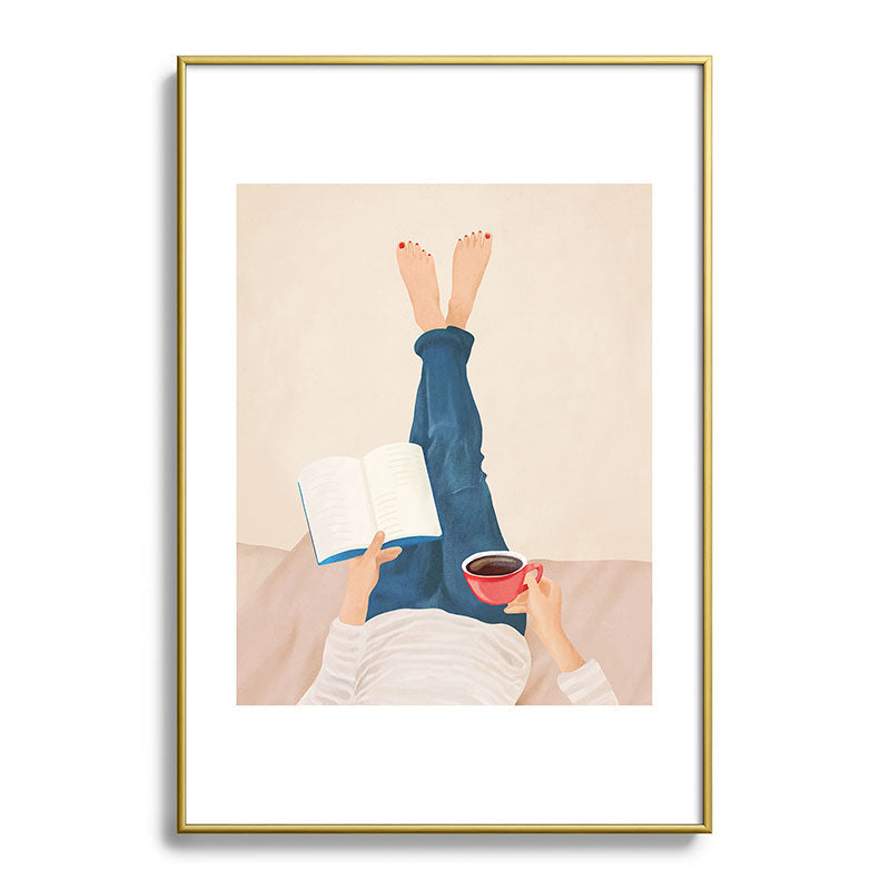 Morning Read Framed Art Print Gallery Image 90