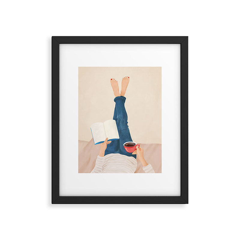 Morning Read Framed Art Print Gallery Image 2