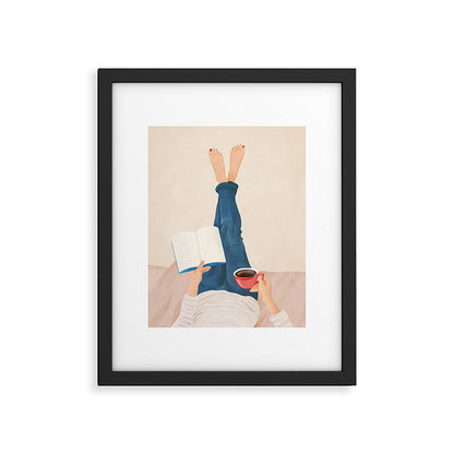 Morning Read Framed Art Print Gallery Image 4