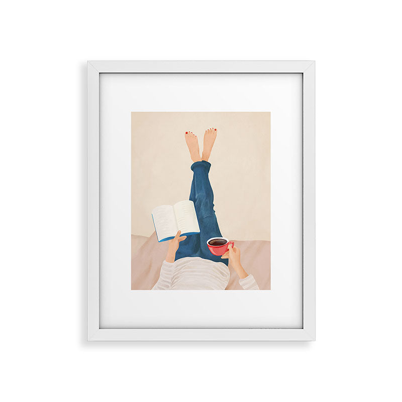 Morning Read Framed Art Print Gallery Image 22