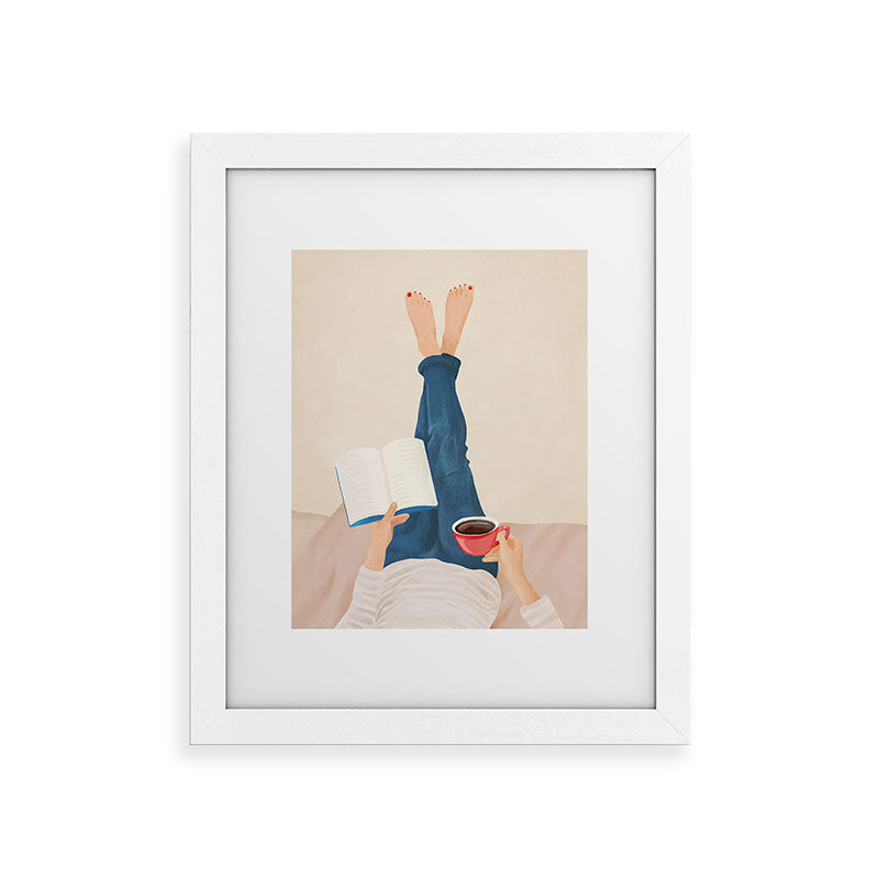 Morning Read Framed Art Print Gallery Image 51