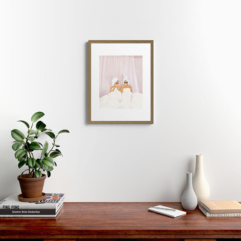 Morning with a friend Framed Art Print Gallery Image 12