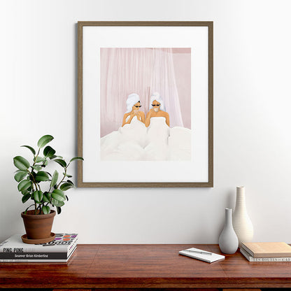 Morning with a friend Framed Art Print Gallery Image 42