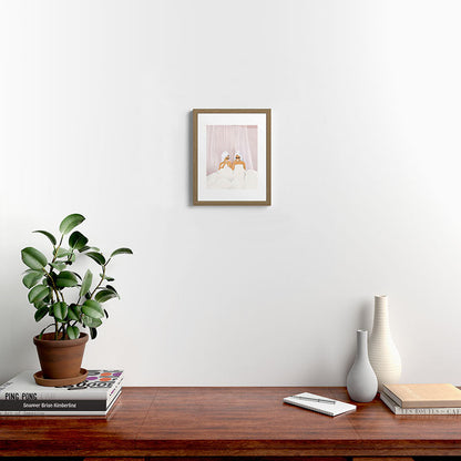Morning with a friend Framed Art Print Gallery Image 9