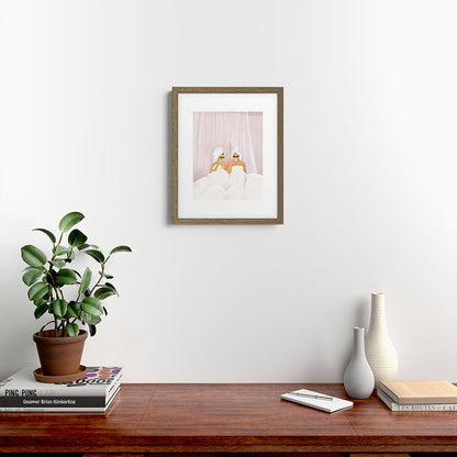 Morning with a friend Framed Art Print Gallery Image 11