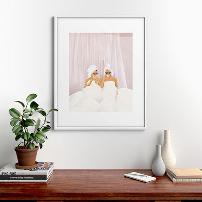 Morning with a friend Framed Art Print Gallery Image 28