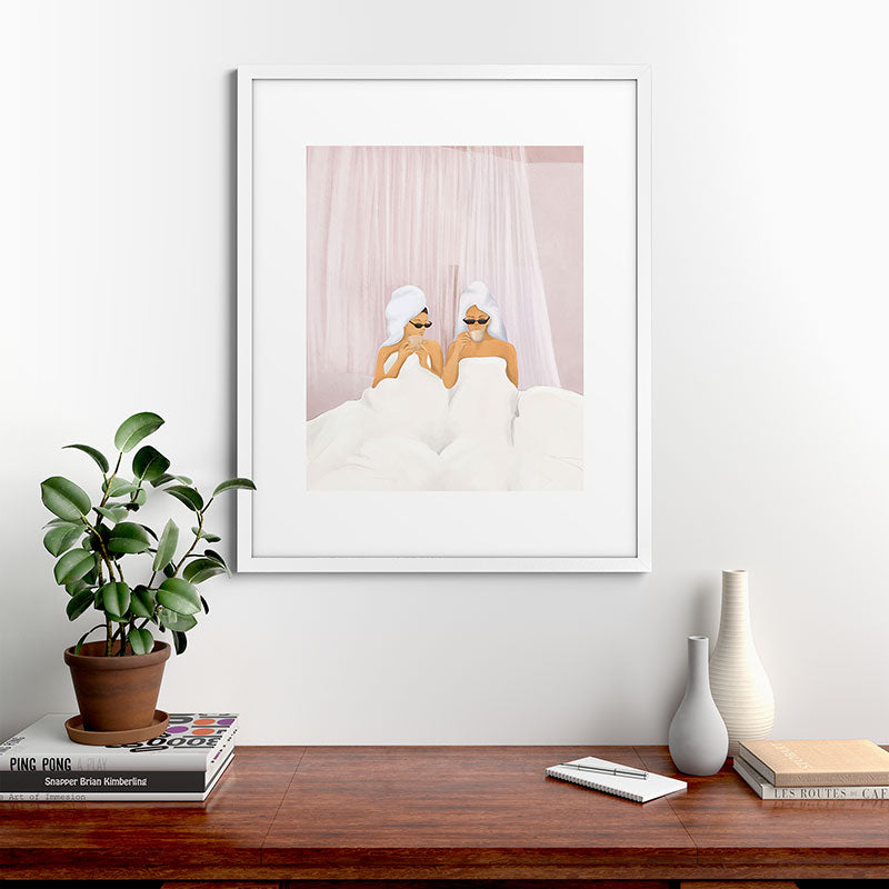 Morning with a friend Framed Art Print Gallery Image 56