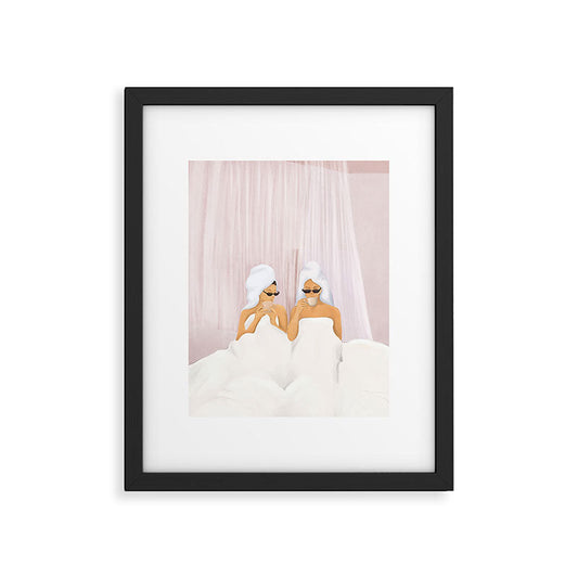 Morning with a friend Framed Art Print Gallery Image 2
