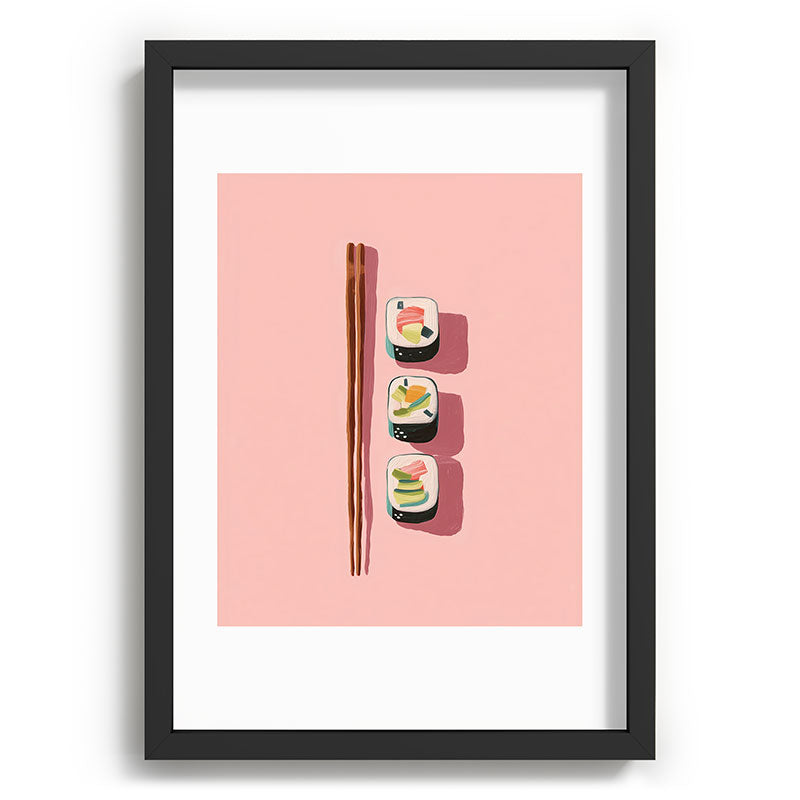 Pink Sushi Rhythm Framed Art Print Gallery Image 59