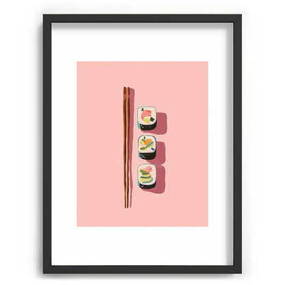 Pink Sushi Rhythm Framed Art Print Gallery Image 60