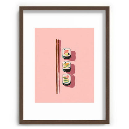 Pink Sushi Rhythm Framed Art Print Gallery Image 67