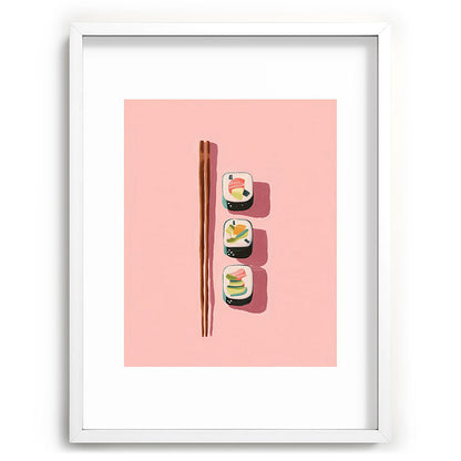 Pink Sushi Rhythm Framed Art Print Gallery Image 79