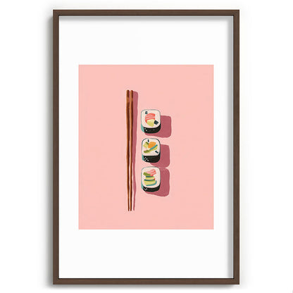 Pink Sushi Rhythm Framed Art Print Gallery Image 68