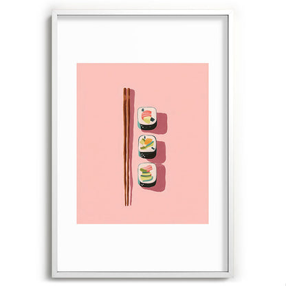 Pink Sushi Rhythm Framed Art Print Gallery Image 80