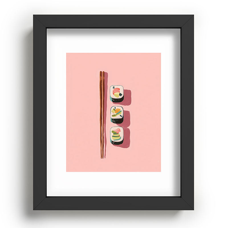 Pink Sushi Rhythm Framed Art Print Gallery Image 58