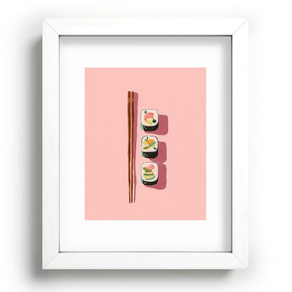 Pink Sushi Rhythm Framed Art Print Gallery Image 76