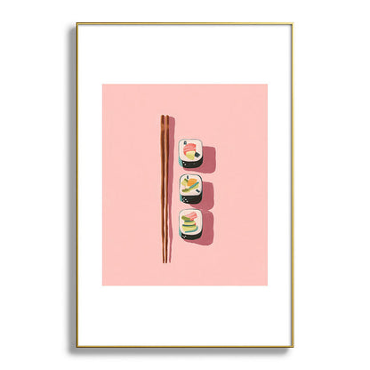 Pink Sushi Rhythm Framed Art Print Gallery Image 93