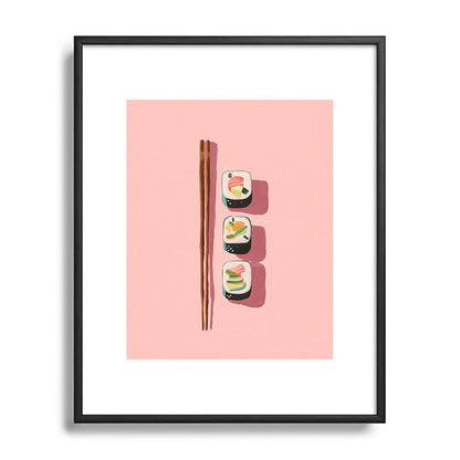 Pink Sushi Rhythm Framed Art Print Gallery Image 81
