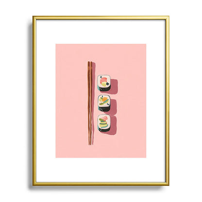 Pink Sushi Rhythm Framed Art Print Gallery Image 89