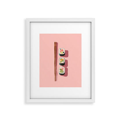 Pink Sushi Rhythm Framed Art Print Gallery Image 25
