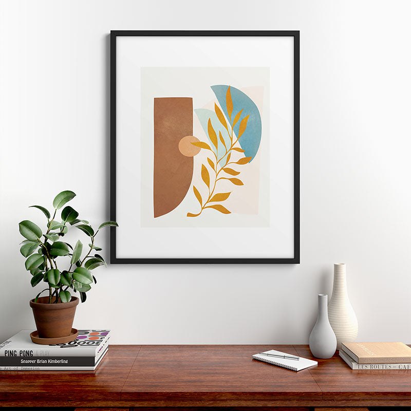 Soft Abstract Shapes 01 Framed Art Print Gallery Image 7