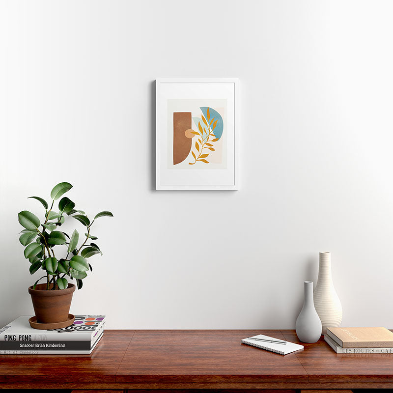 Soft Abstract Shapes 01 Framed Art Print Gallery Image 24