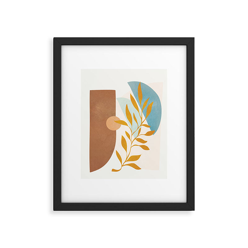Soft Abstract Shapes 01 Framed Art Print Gallery Image 1