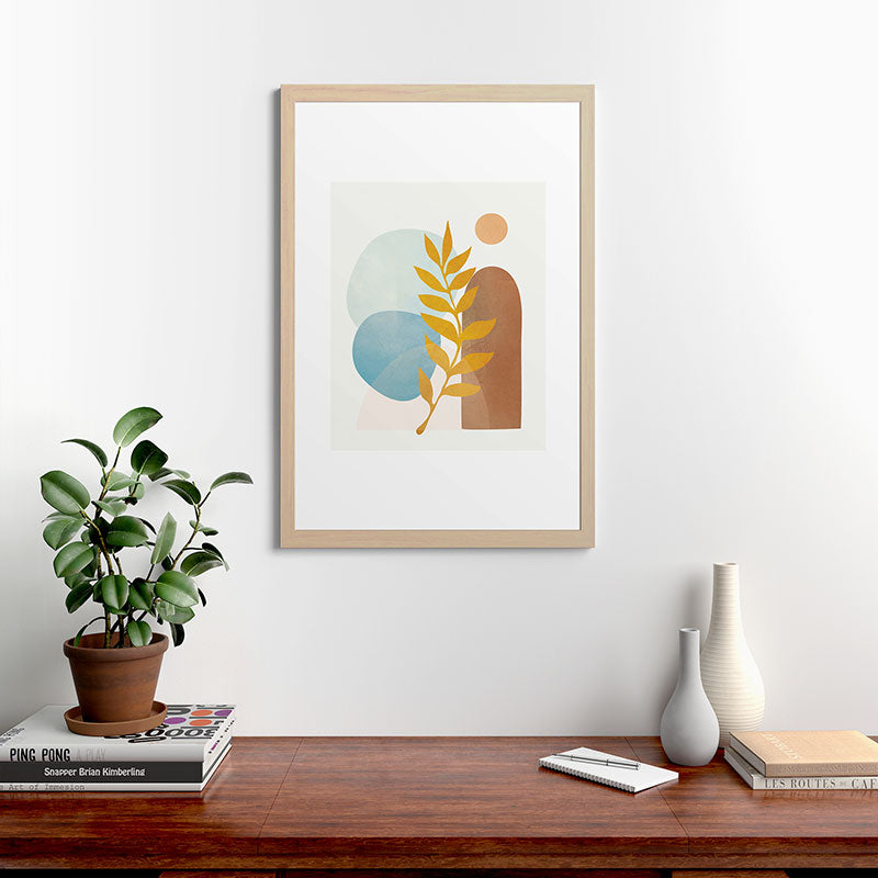 Soft Abstract Shapes 04 Framed Art Print Gallery Image 65