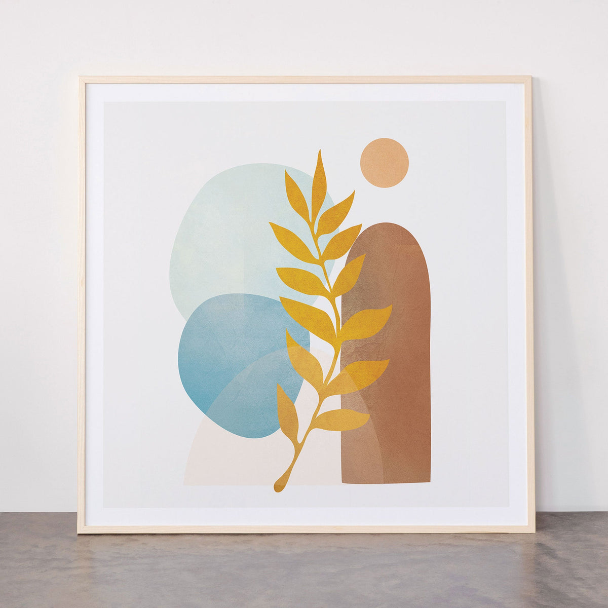 Soft Abstract Shapes 04 Framed Art Print Gallery Image 33