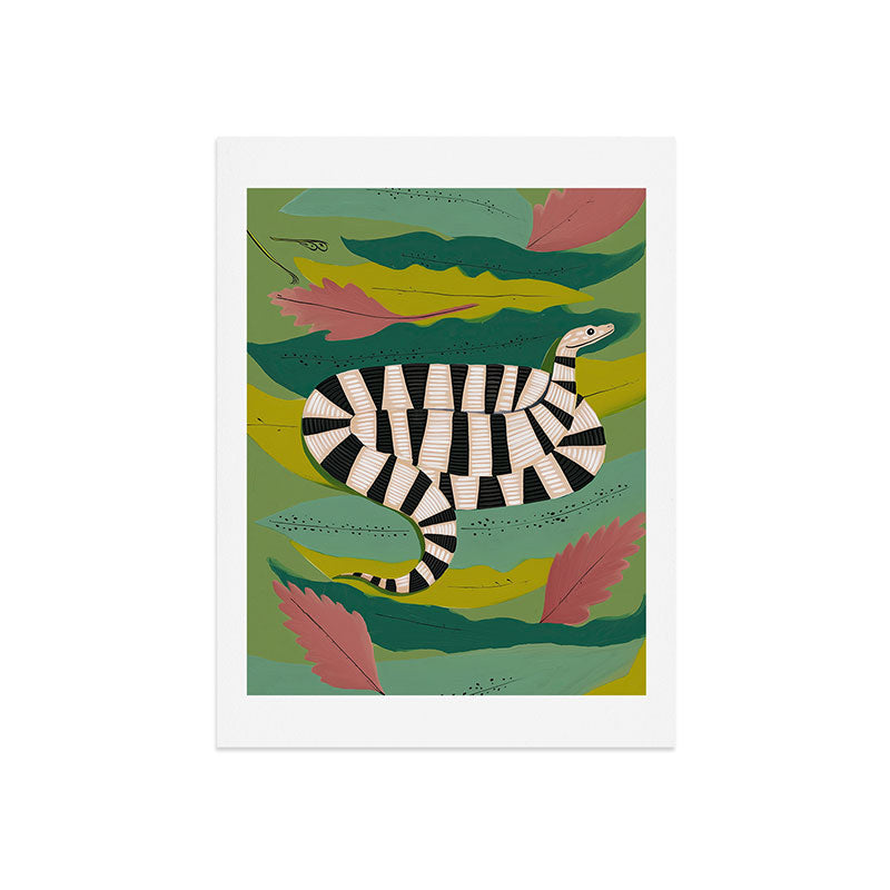 Striped Snake Art Print Gallery Image 7