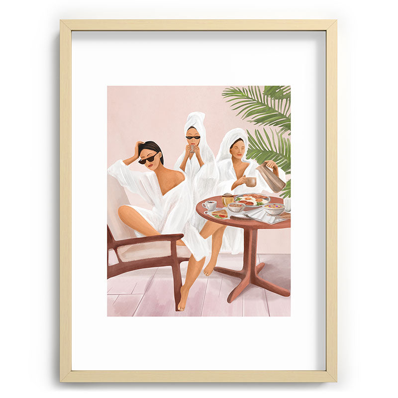 Weekend morning with friends Framed Art Print Gallery Image 73