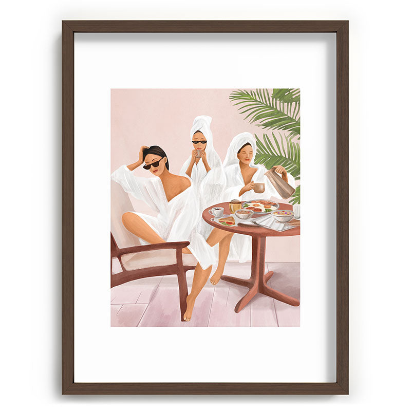 Weekend morning with friends Framed Art Print Gallery Image 66