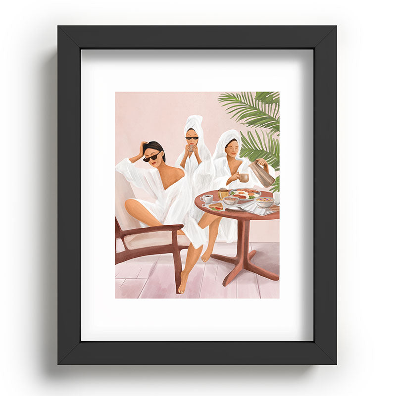 Weekend morning with friends Framed Art Print Gallery Image 58