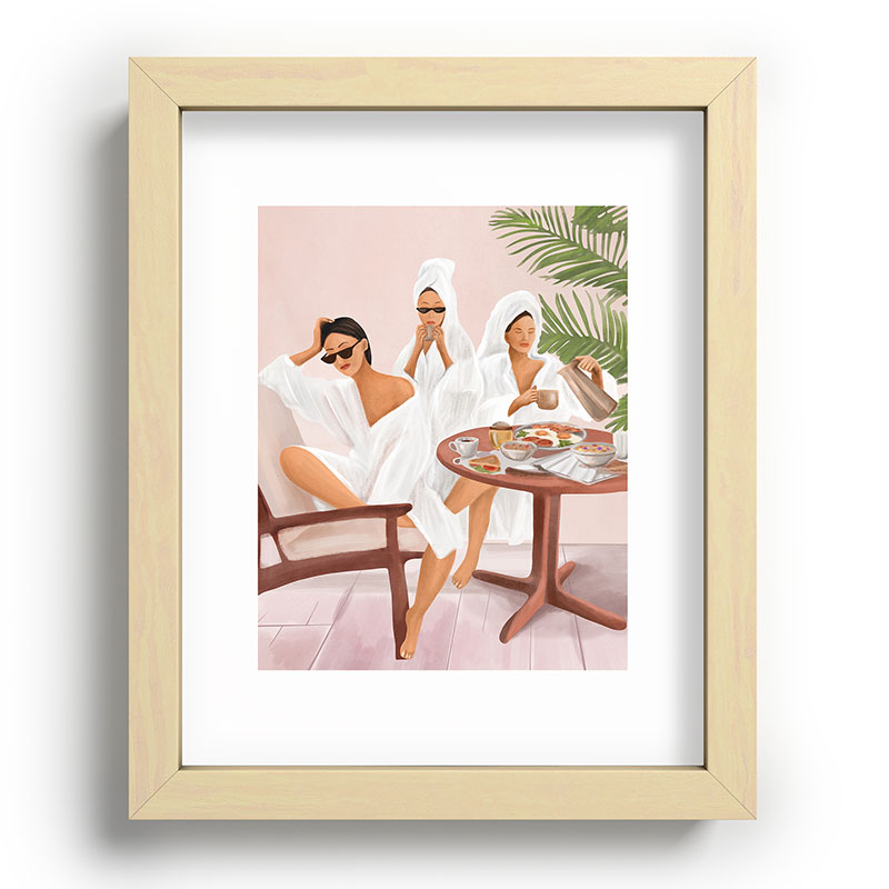 Weekend morning with friends Framed Art Print Gallery Image 69