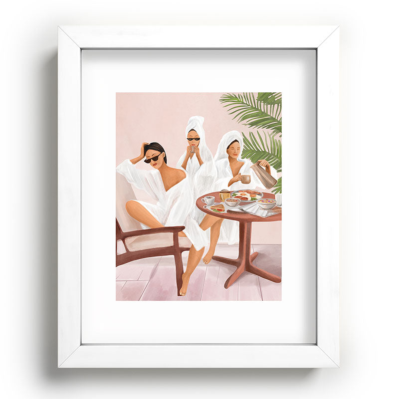 Weekend morning with friends Framed Art Print Gallery Image 76