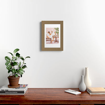Weekend morning with friends Framed Art Print Gallery Image 38