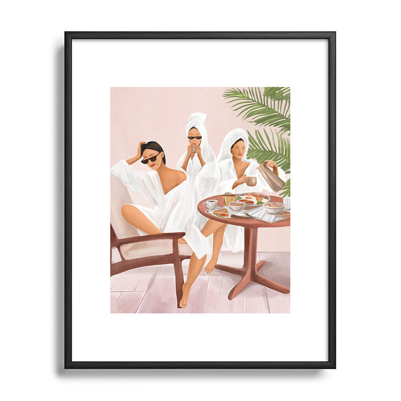 Weekend morning with friends Framed Art Print Gallery Image 82