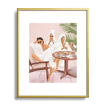 Weekend morning with friends Framed Art Print Gallery Image 89