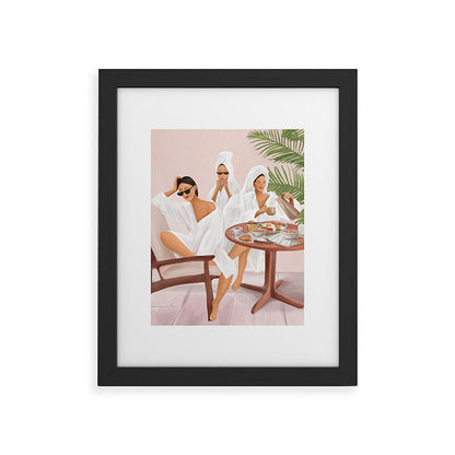 Weekend morning with friends Framed Art Print Gallery Image 30
