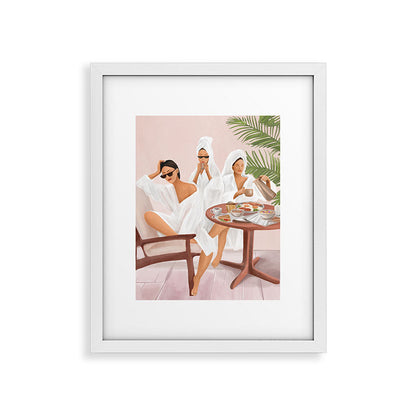 Weekend morning with friends Framed Art Print Gallery Image 26